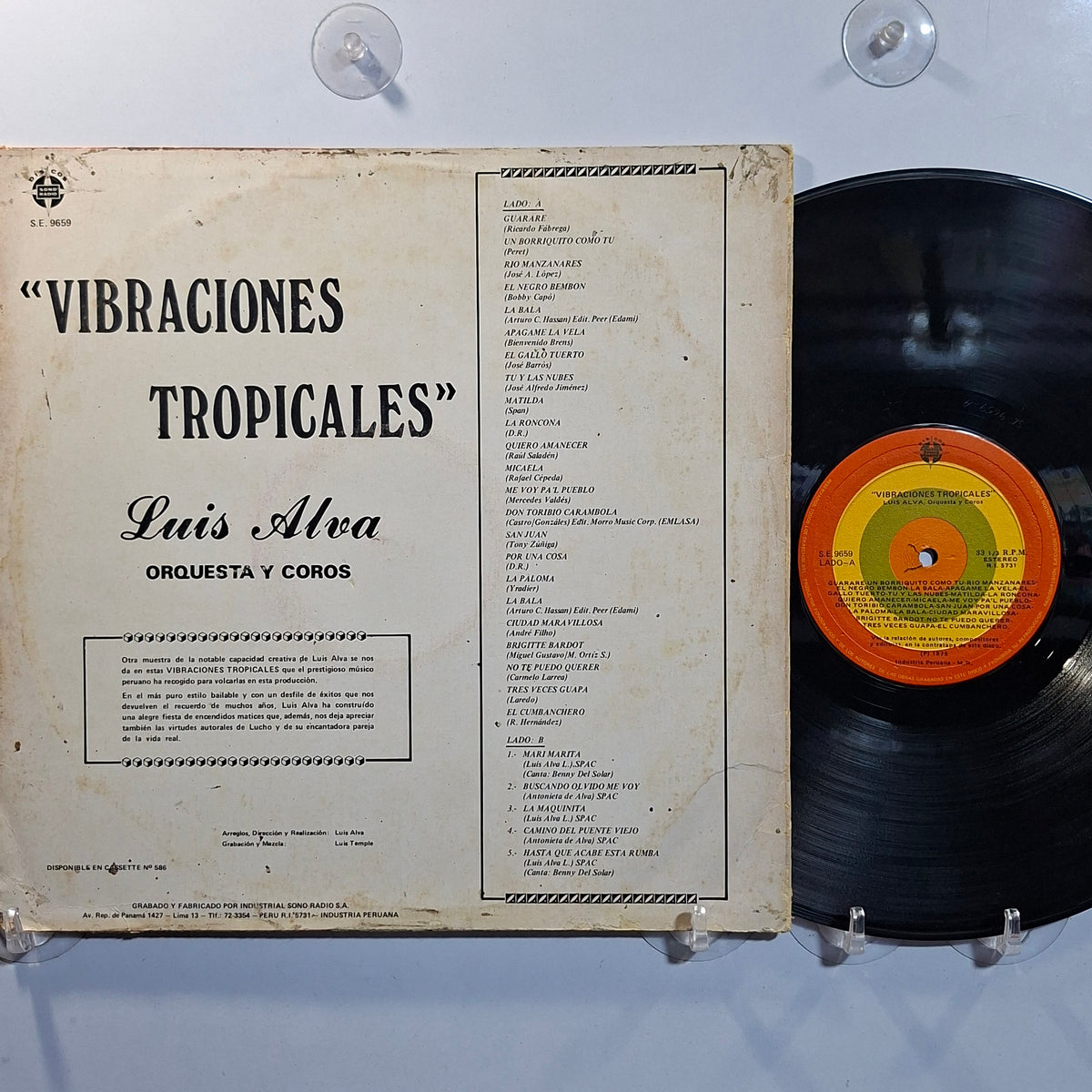lp Luis Alva Vibraciones tropicales made peru 1979 latin merengue