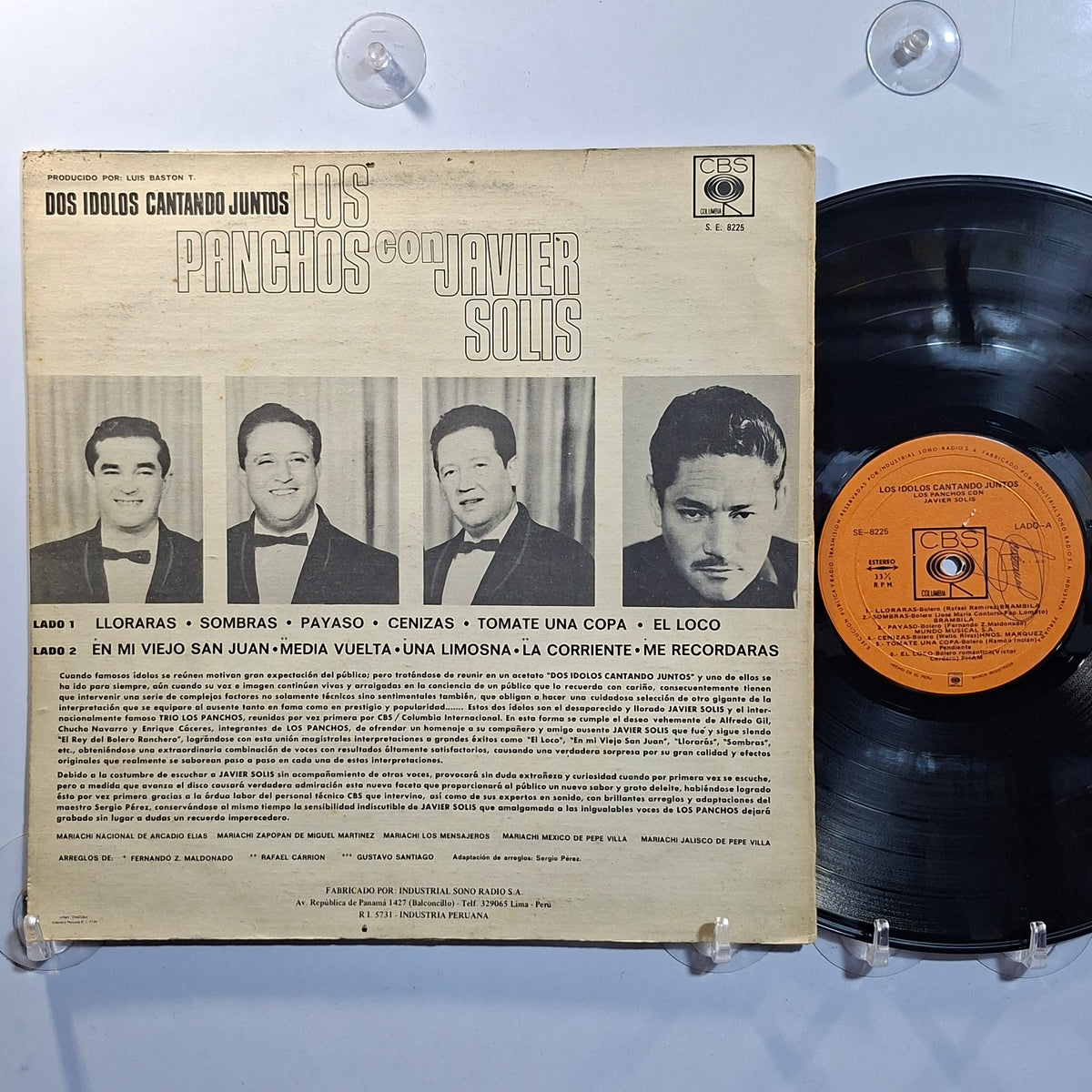 lp los panchos con javier solis los idolos cantando juntos made peru 1969 latin bolero