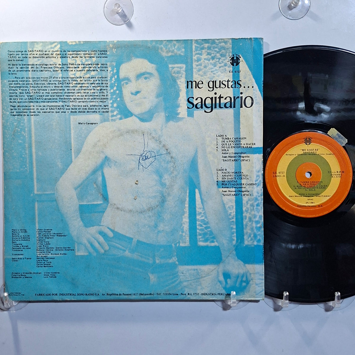 lp Sagitario Me gustas made peru 1980 rock latin cumbia