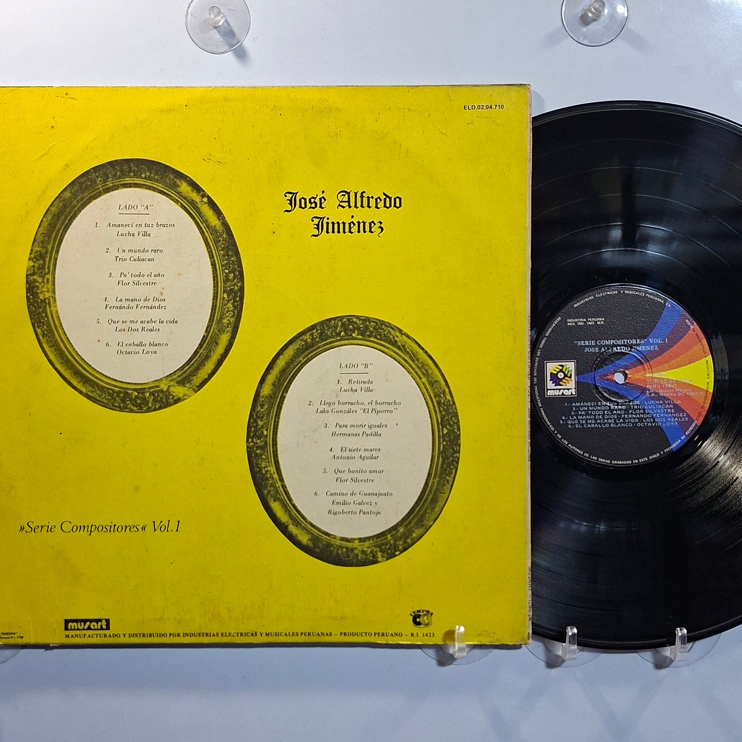 lp Jose Alfredo Jimenez Serie Compositores Vol 1 made peru 1987 ranchera folk