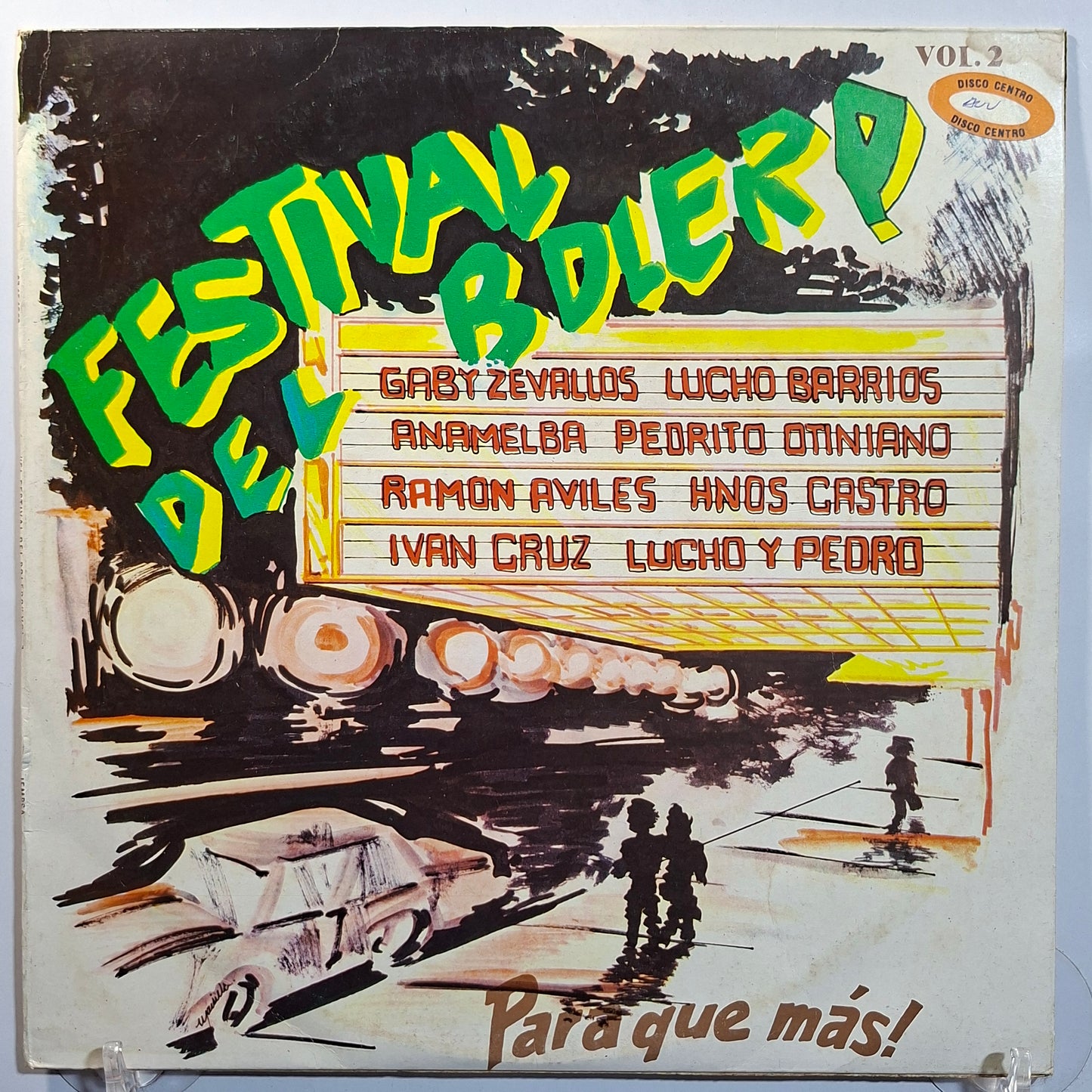 lp el festival del bolero vol 2 lucho barrios ivan cruz gaby zevallos varios made peru 1988 bolero