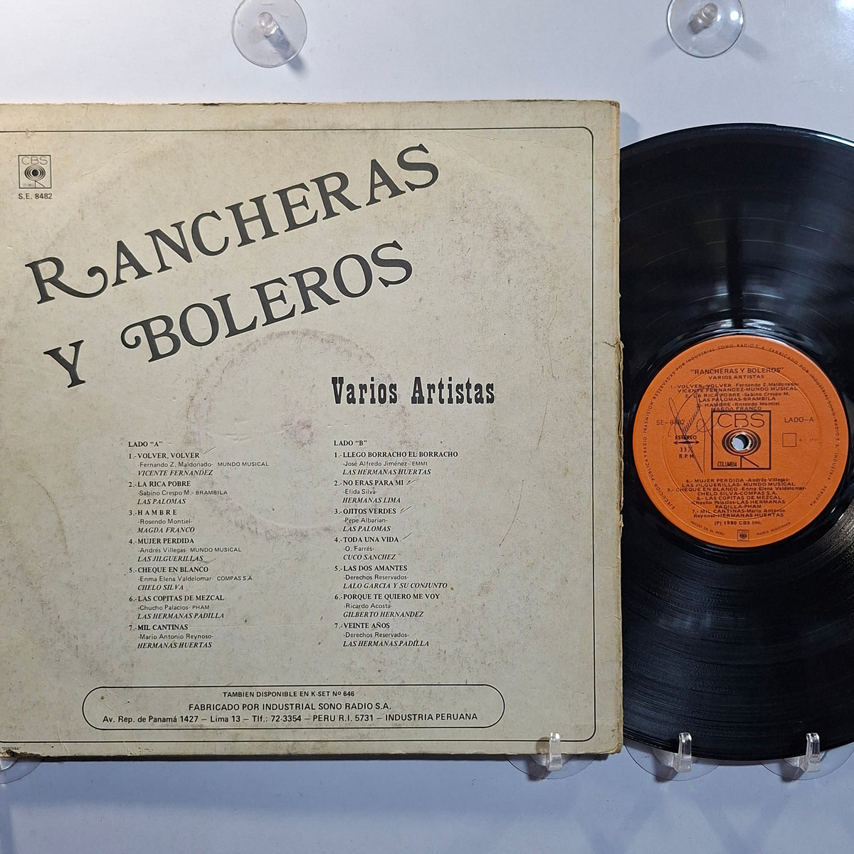 lp Rancheras y boleros vicente fernandez cuco sanchez las palomas varios made peru 1980 bolero ranchera folk