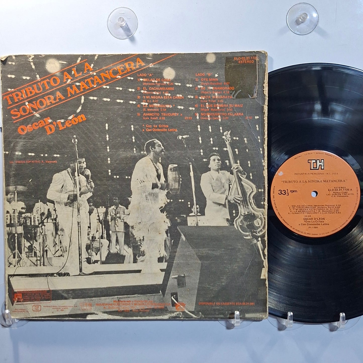 lp Oscar D Leon Tributo A La Sonora Matancera made peru 1984 salsa