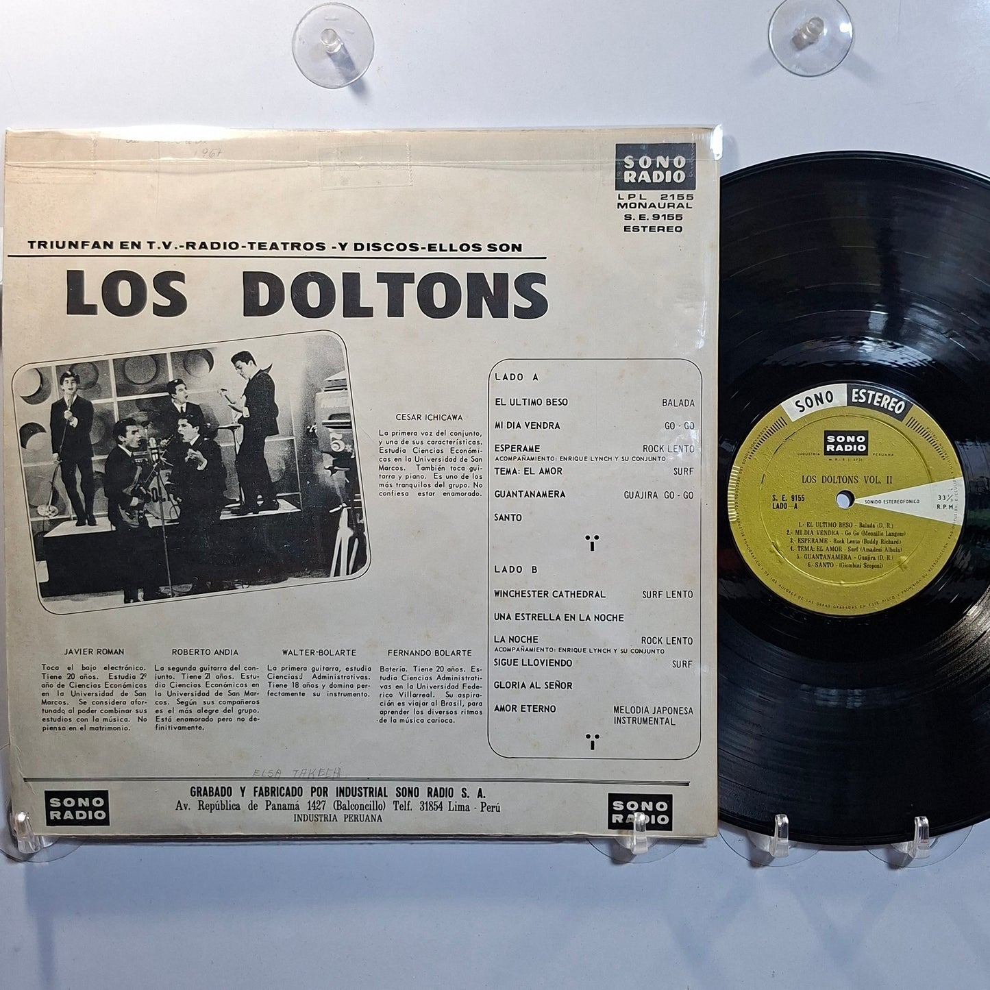 lp los doltons vol 2 made peru 1967 latin rock