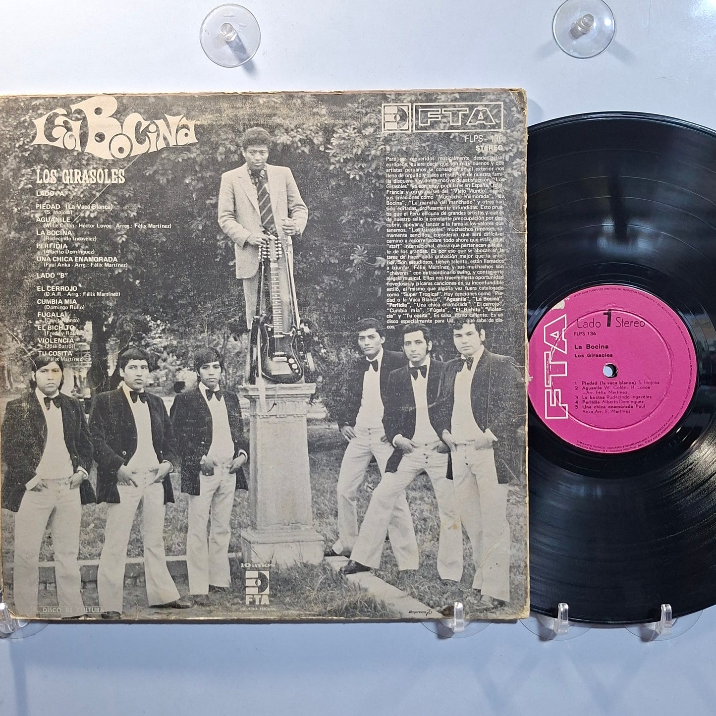 lp Los Girasoles La Bocina made peru 1972 condicion vg+ cumbia