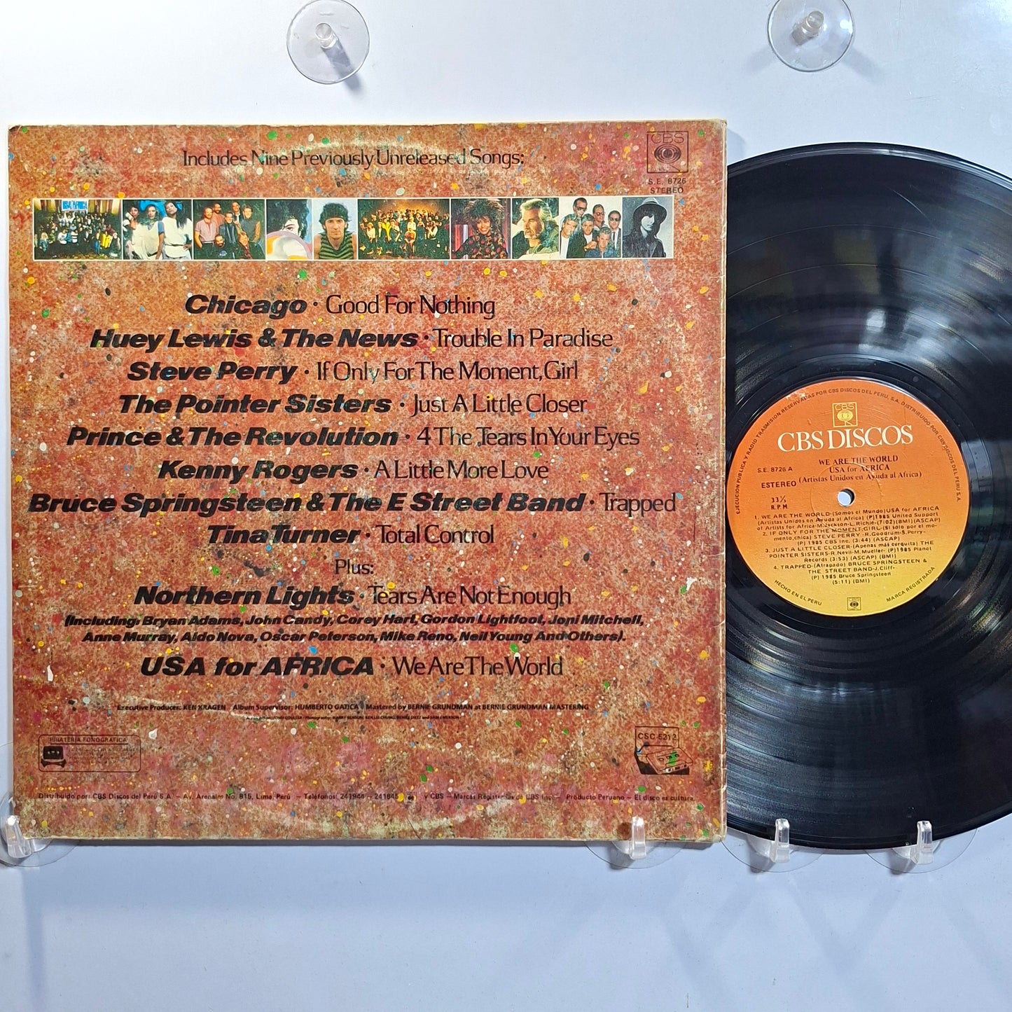 lp USA For Africa We Are The World made peru 1985 gatefold pop rock