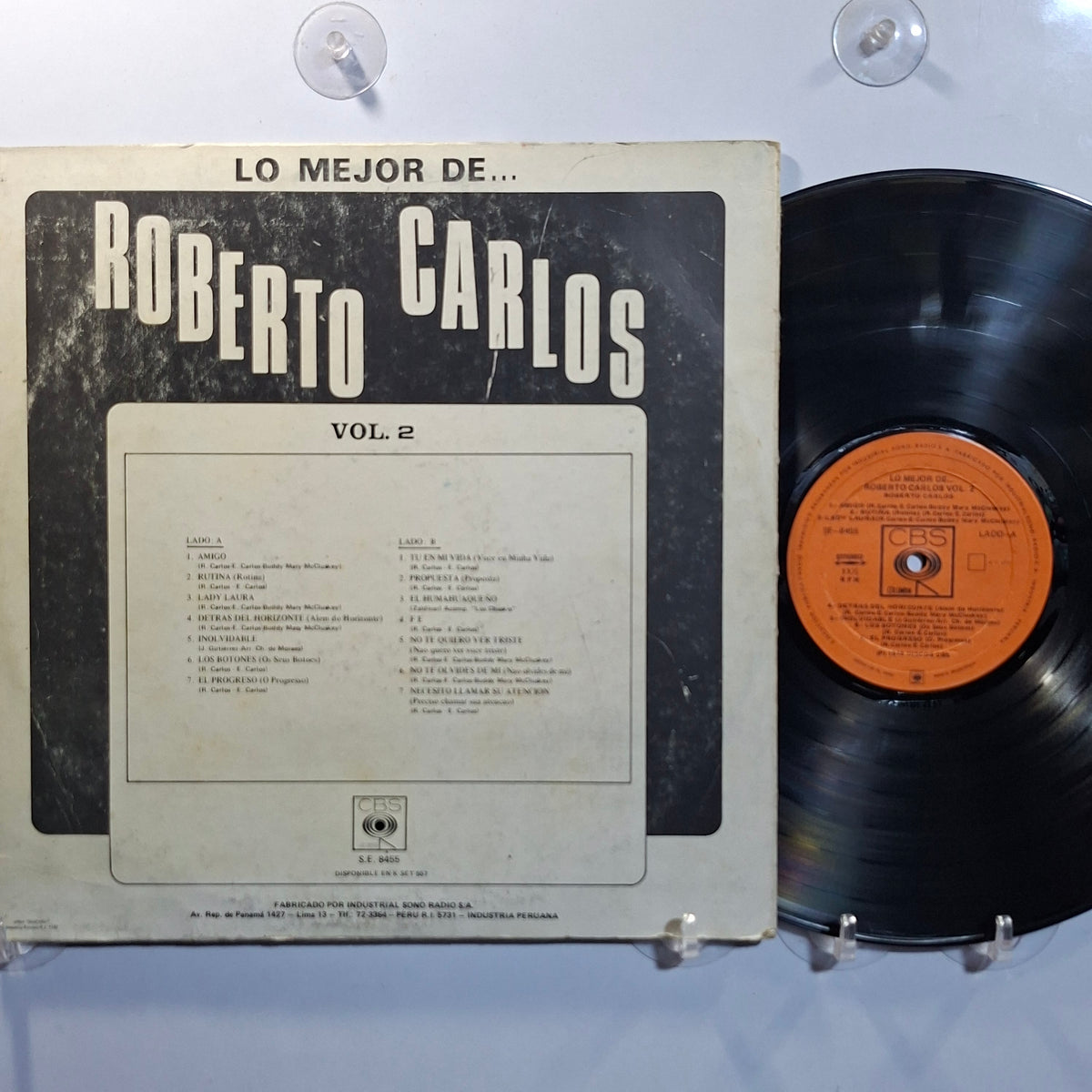 lp Roberto Carlos Lo mejor de Roberto Carlos Vol 2 made peru 1979 latin pop