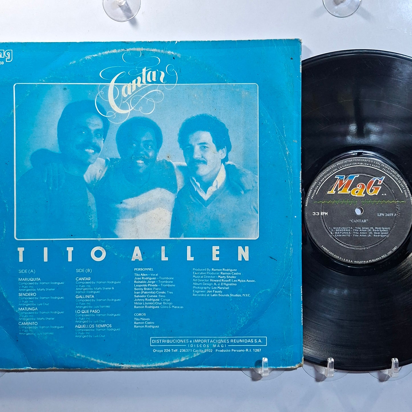 lp Tito Allen Cantar made peru 1981 latin salsa