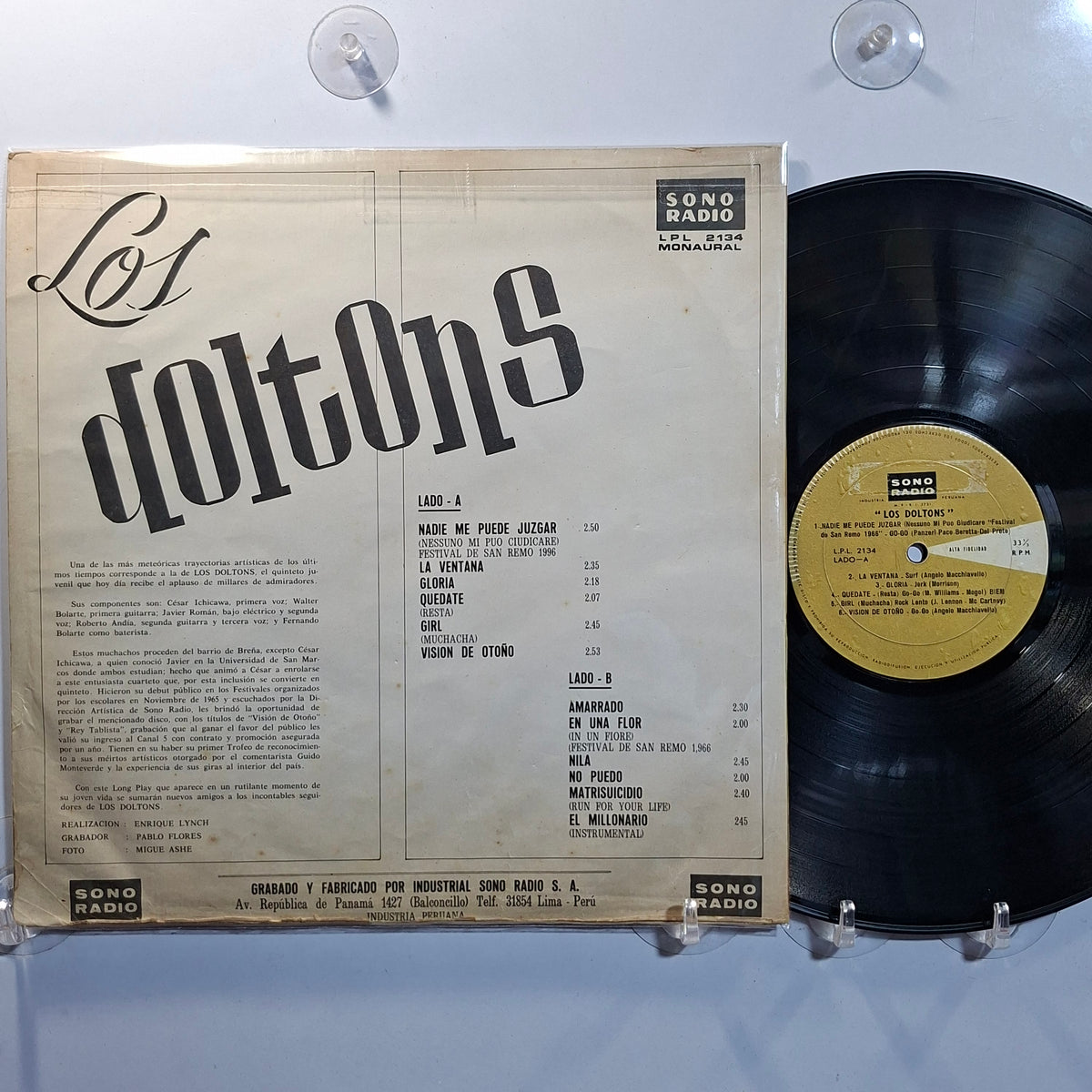 lp Los Doltons Los Doltons made peru 1966 latin rock