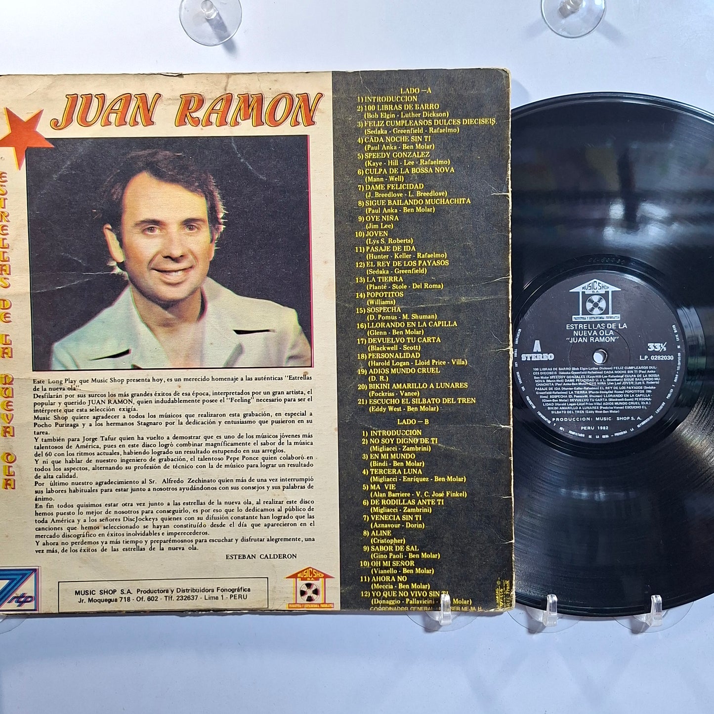 lp Juan Ramon Estrellas De La Nueva Ola made peru 1982 latin pop