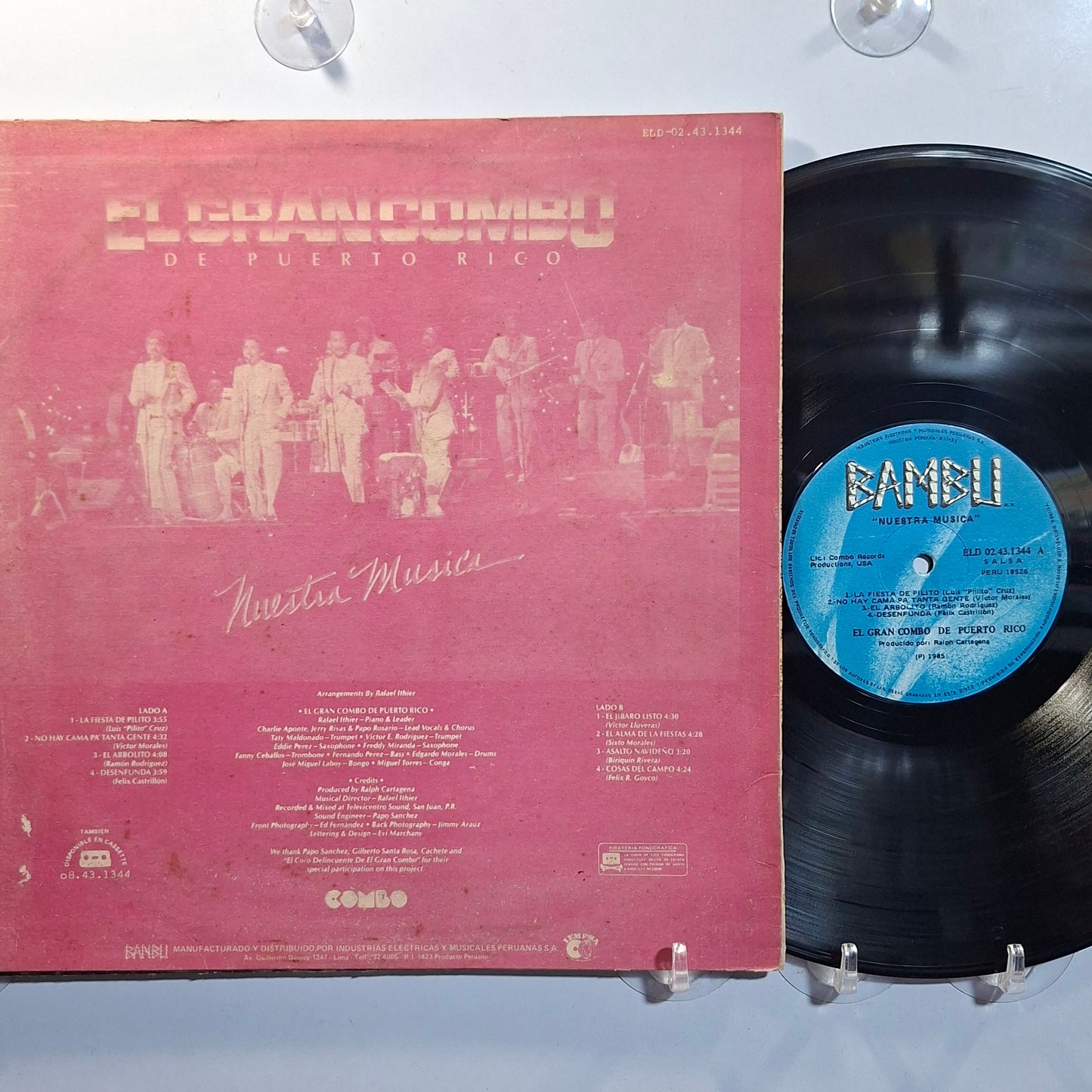 lp El Gran Combo De Puerto Rico Nuestra Musica made peru 1985 salsa