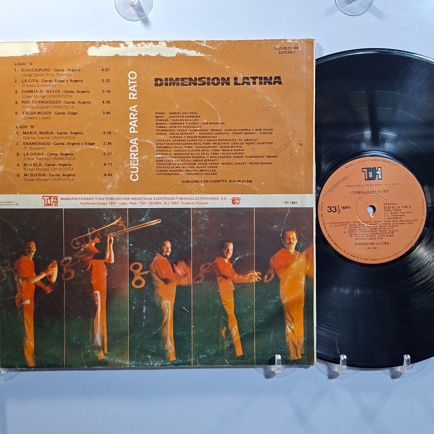 lp Dimension Latina Cuerda Para Rato made peru 1981 salsa