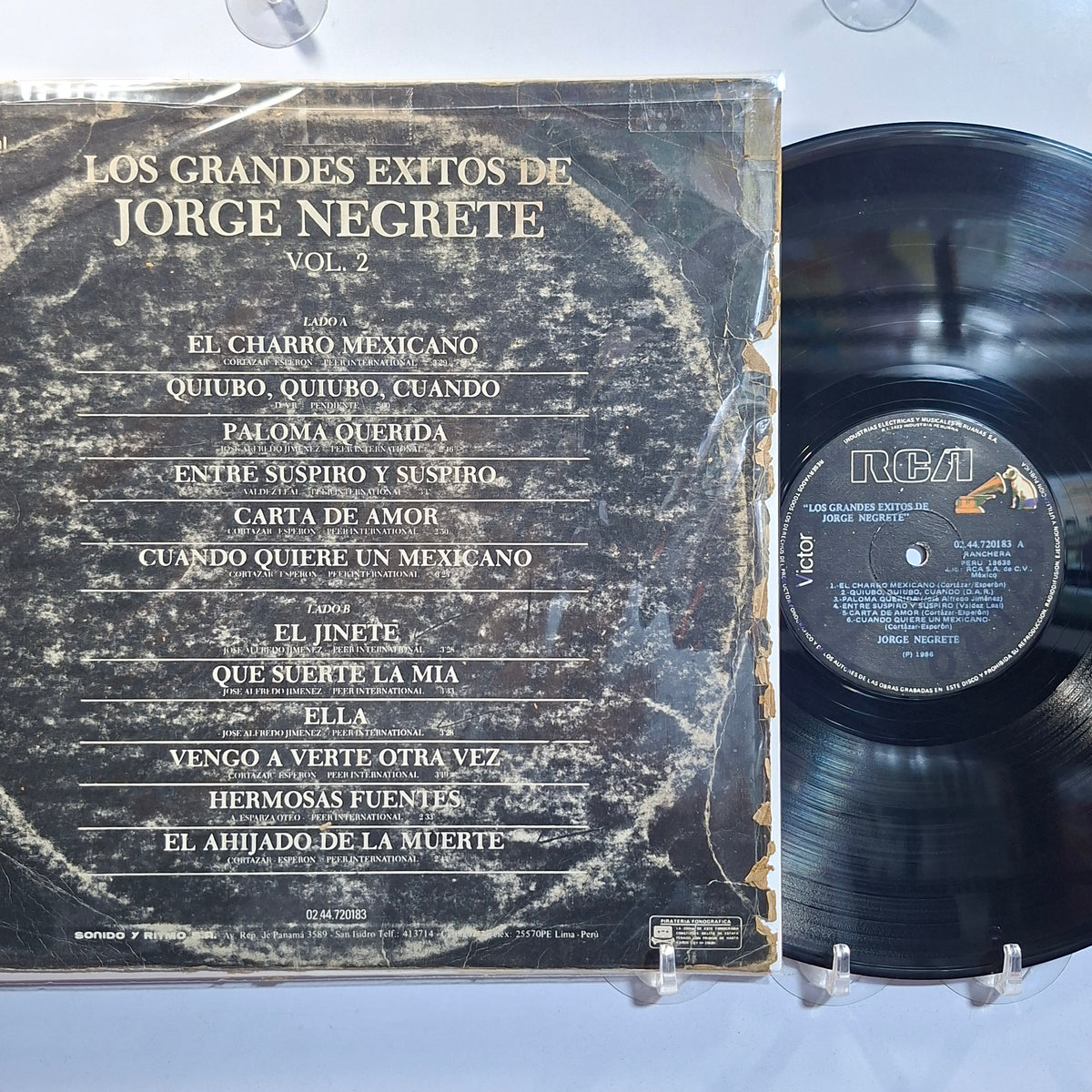 lp Jorge Negrete Los Grandes Exitos De Jorge Negrete made peru 1985 ranchera folk