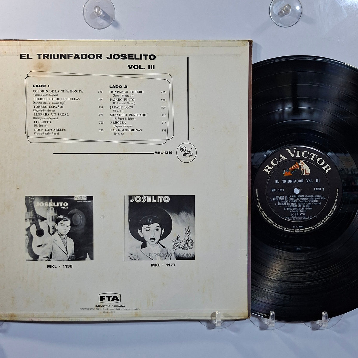 lp Joselito El Triunfador Vol 3 made peru 1961 flamenco folk