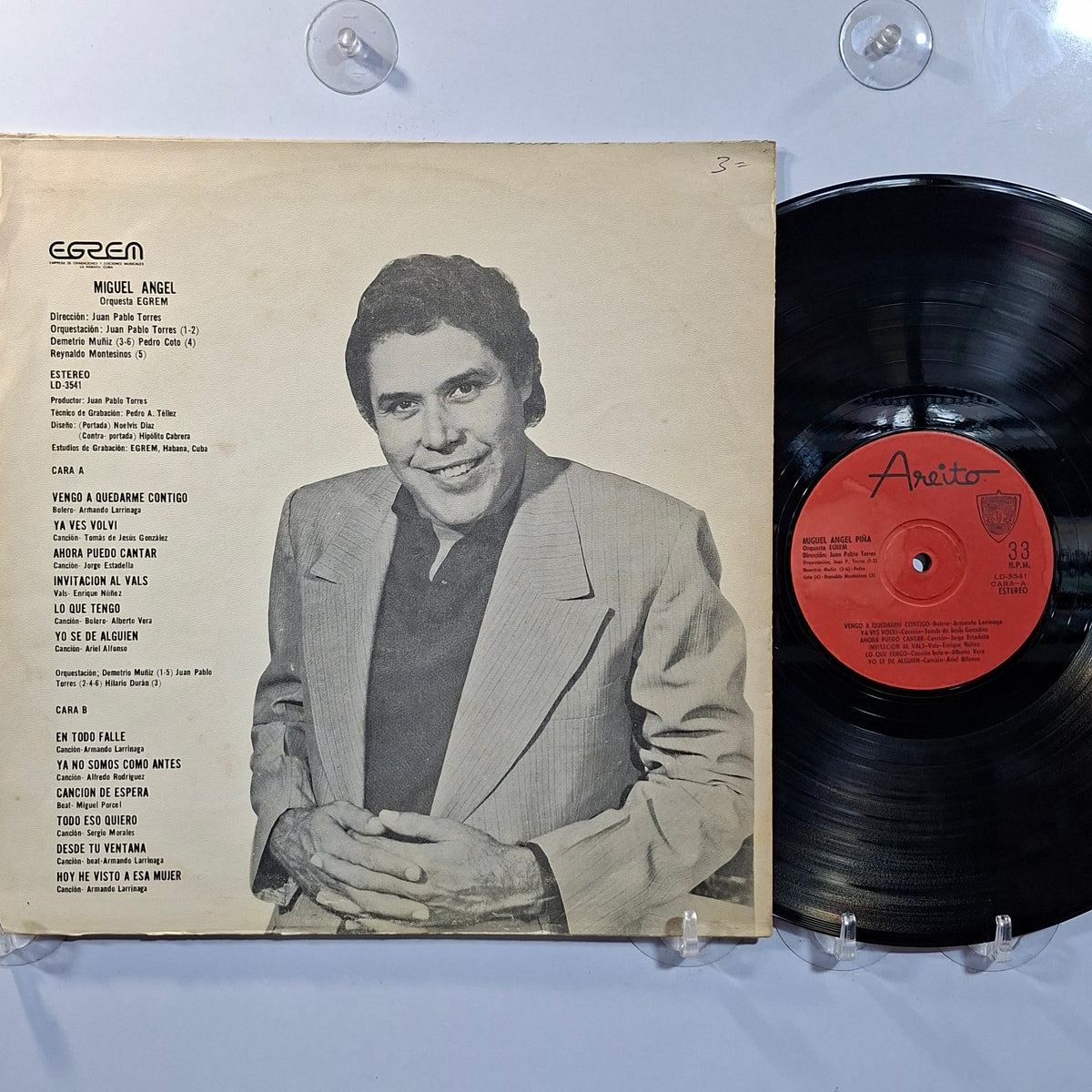 lp Miguel Angel Piña vengo a qudarme contigo made cuba 1970 latin pop