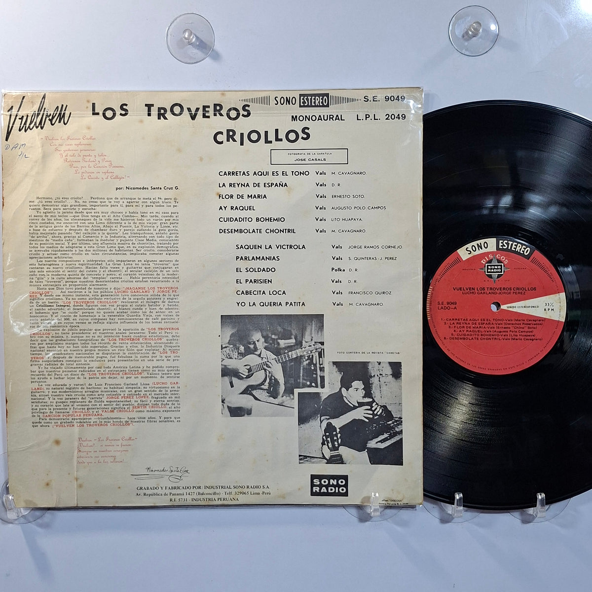 lp los troveros criollos vuelven los troveros criollos made peru 1965 criollo folk