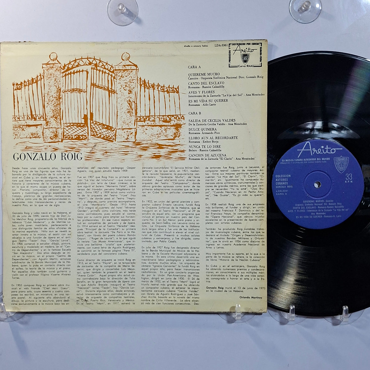 lp Gonzalo Roig Coleccion Autores Cubanos made cuba 1970 latin clasico