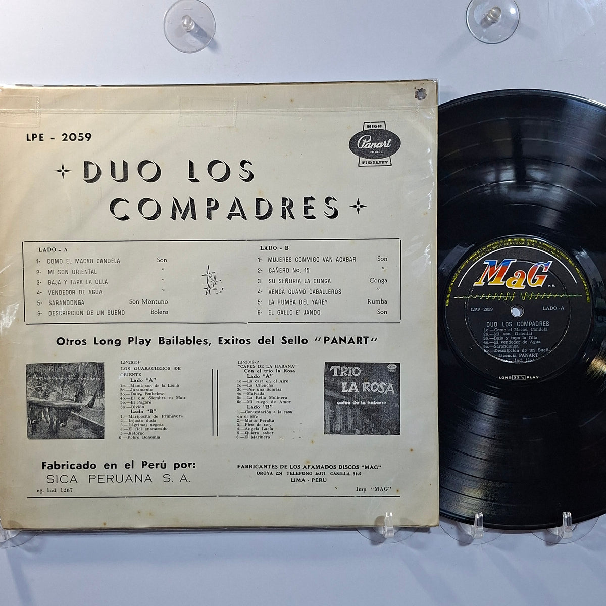 lp Duo Los Compadres Guitarras Maracas Y Claves made peru 1960 rumba son latin