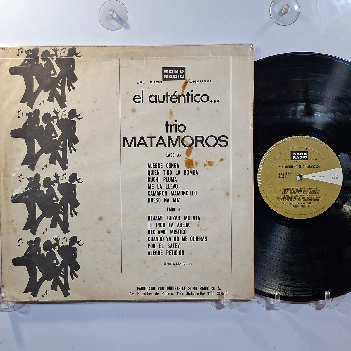 lp Trio Matamoros El Autentico Trio Matamoros made peru 1978 guaracha latin