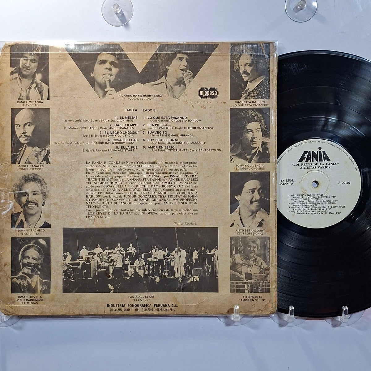 lp los reyes de la fania ismael rivera tommy olivencia orquesta harlow varios made peru 1980 salsa