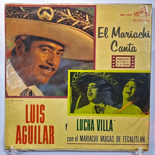 lp Luis Aguilar Y Lucha Villa El Mariachi Canta made peru 1963 ranchera folk