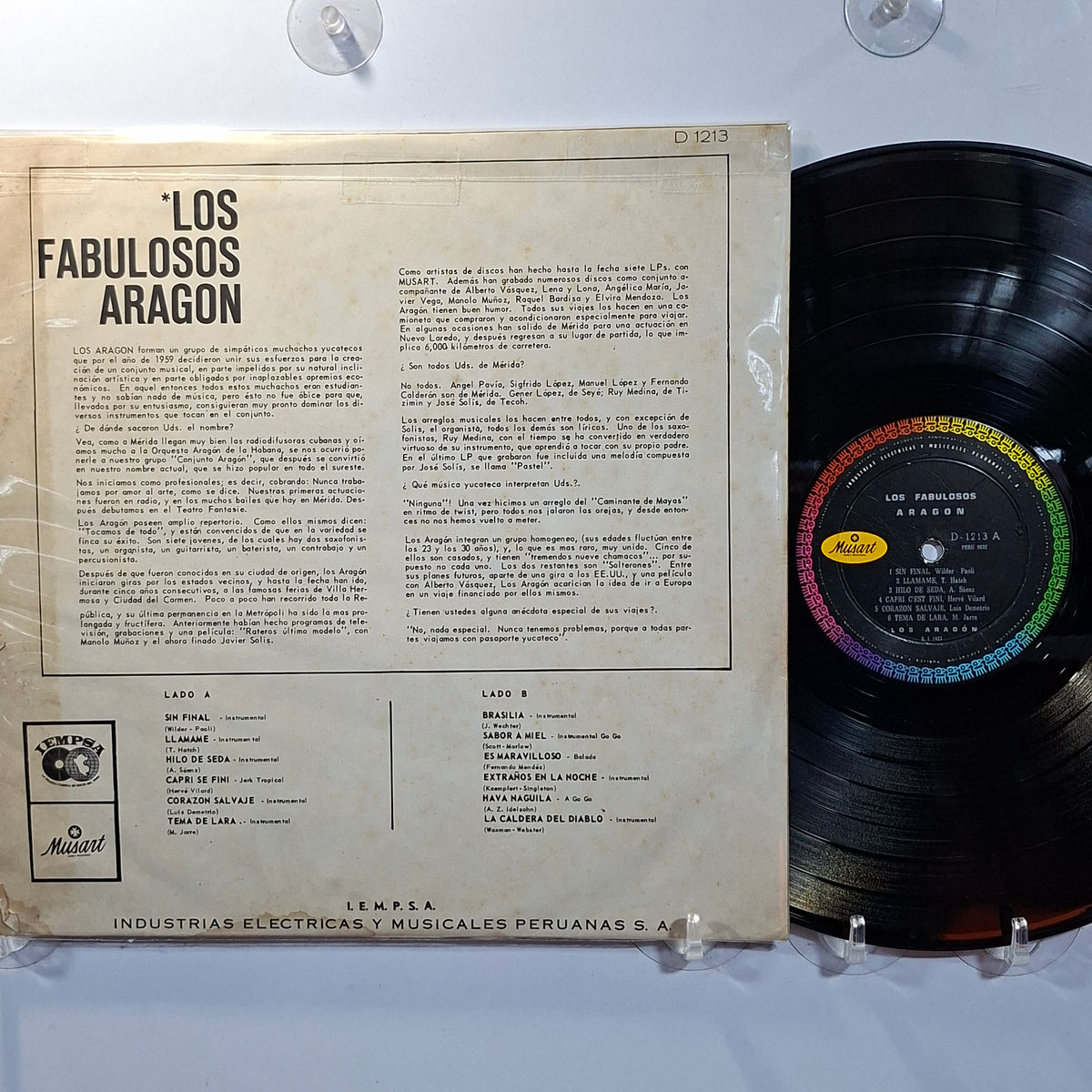 lp Los Aragon Los Fabulosos Aragon made peru 1966 jazz latin