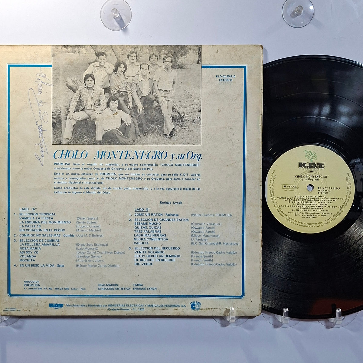 lp Cholo Montenegro y su Orquesta Cholo Montenegro y su Orquesta made peru 1981 salsa cumbia