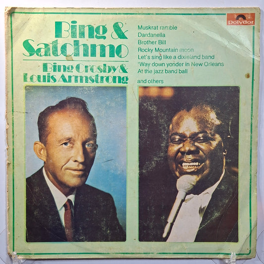 lp Bing Crosby & Louis Armstrong Bing & Satchmo made peru 1978 big band jazz