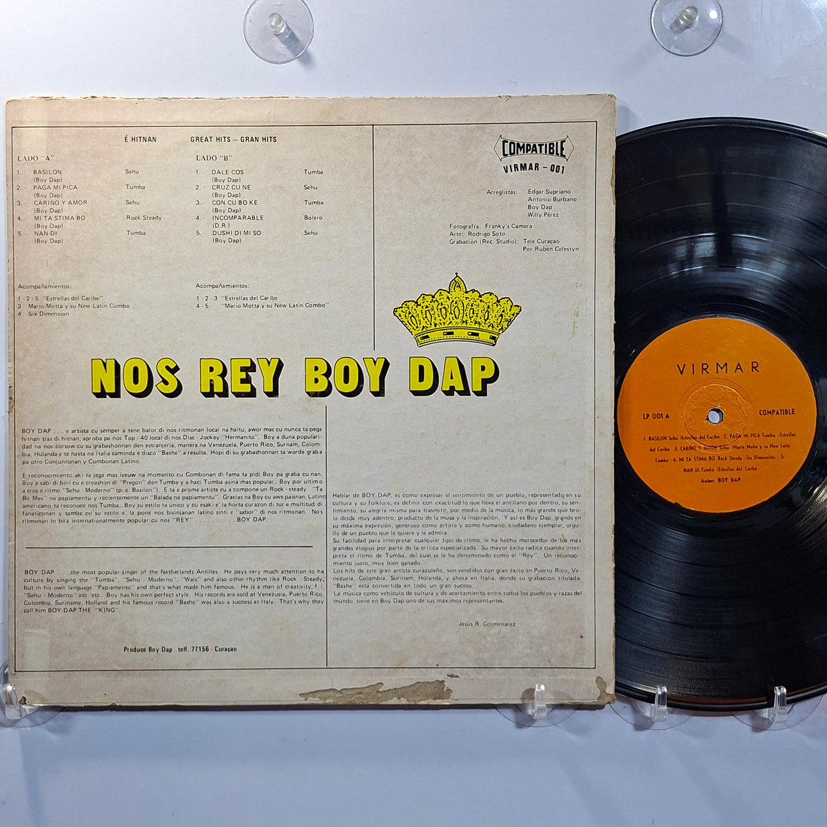 lp Boy Dap Nos Rey Boy Dap made curacao 1973 guaracha tropical latin