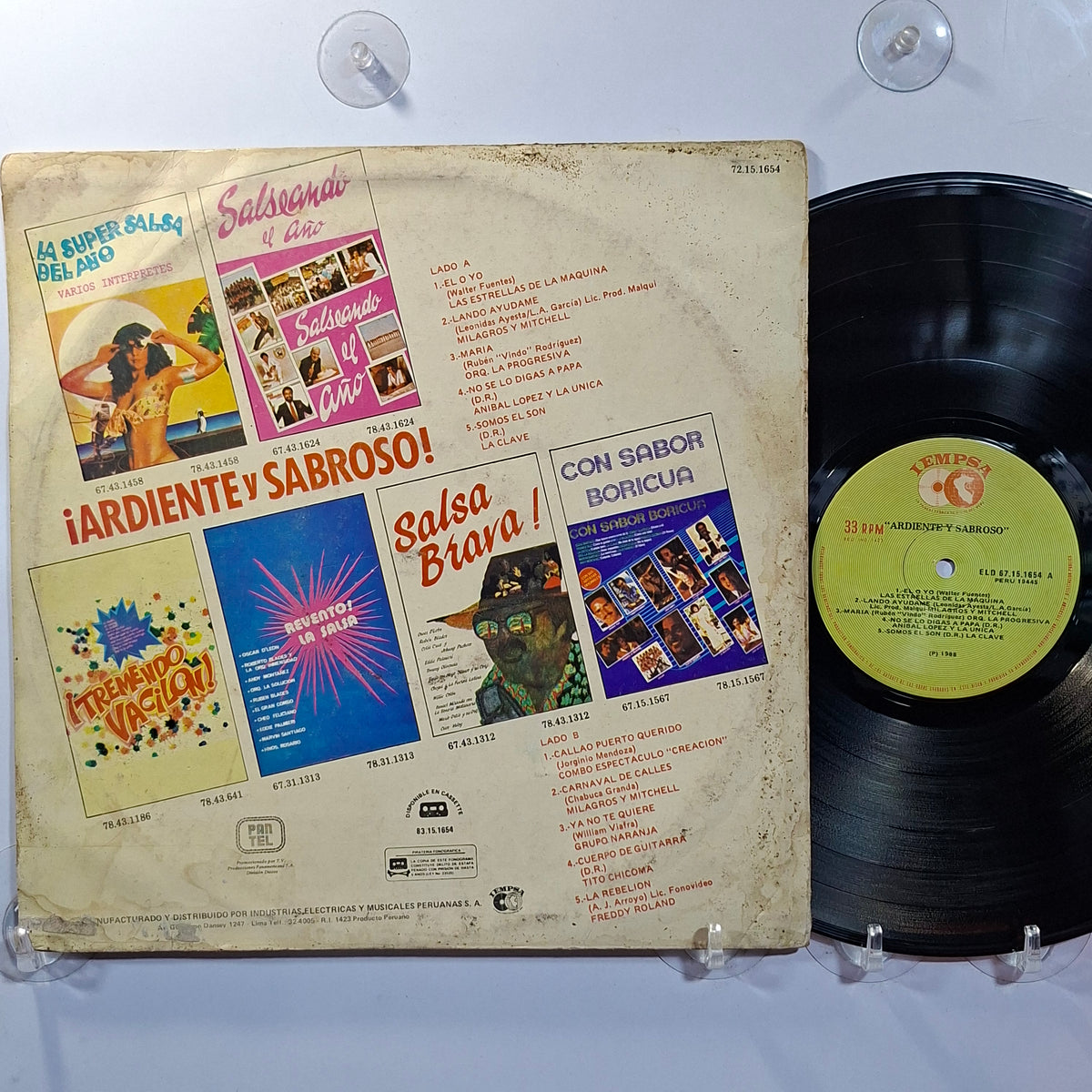 lp Ardiente Y Sabroso Las Estrellas De La Maquina Orquesta La Progresiva Combo Espectaculo Creacion Grupo Naranja varios made peru 1988 salsa