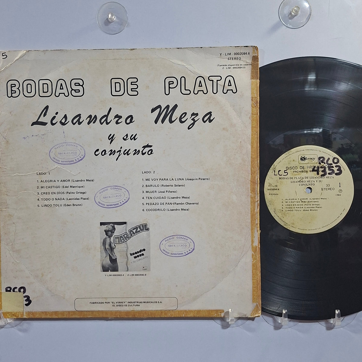 lp Lisandro Meza Bodas De Plata made peru 1982 promocional latin cumbia