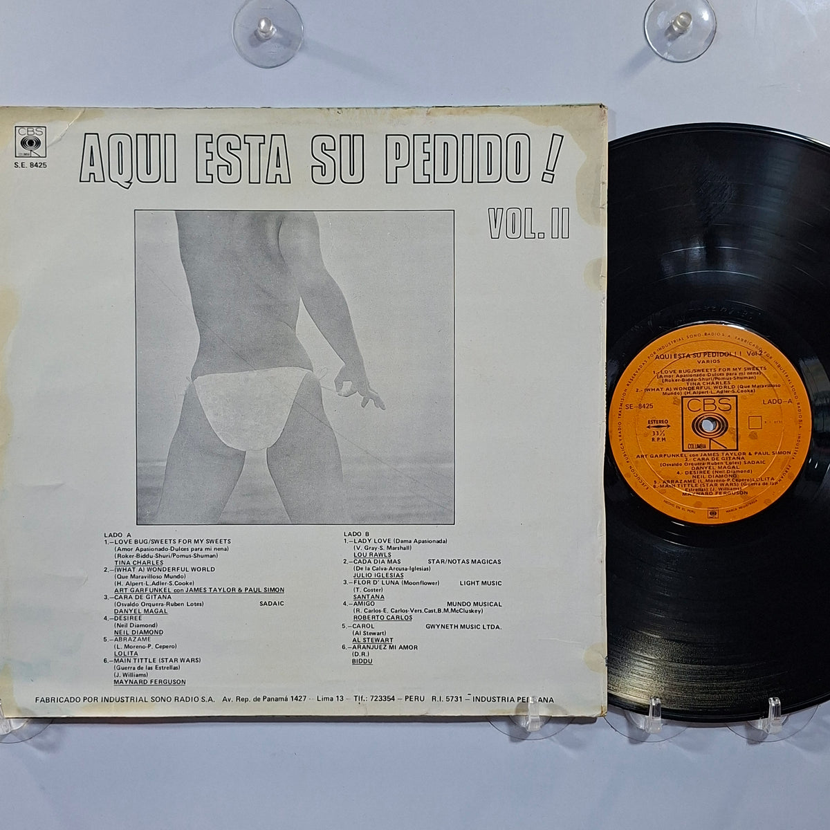 lp aqui esta su pedido vol 2 tina charles lou rawlsal stewart santana varios made peru 1978 disco rock