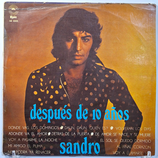 lp Sandro Despues de 10 Años made peru 1973 latin pop