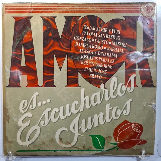 lp Amor es Escucharlos Juntos alaska y dinarama daniela romo fausto varios made peru 1986 latin pop