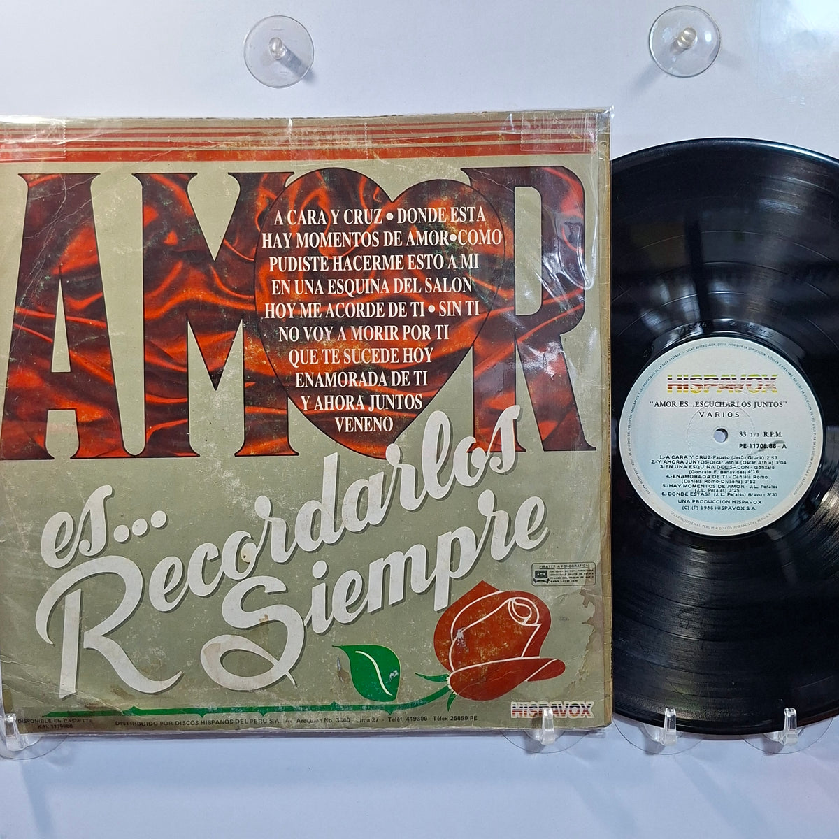 lp Amor es Escucharlos Juntos alaska y dinarama daniela romo fausto varios made peru 1986 latin pop