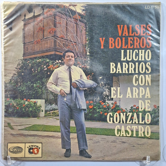 lp Lucho Barrios Con El Arpa De Gonzalo Castro Valses Y Boleros made peru 1970 latin bolero