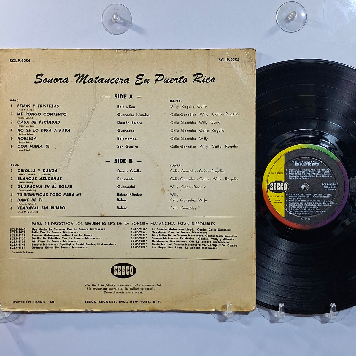 lp Sonora Matancera En Puerto Rico cantan celio y willy made peru 1963 guaracha latin