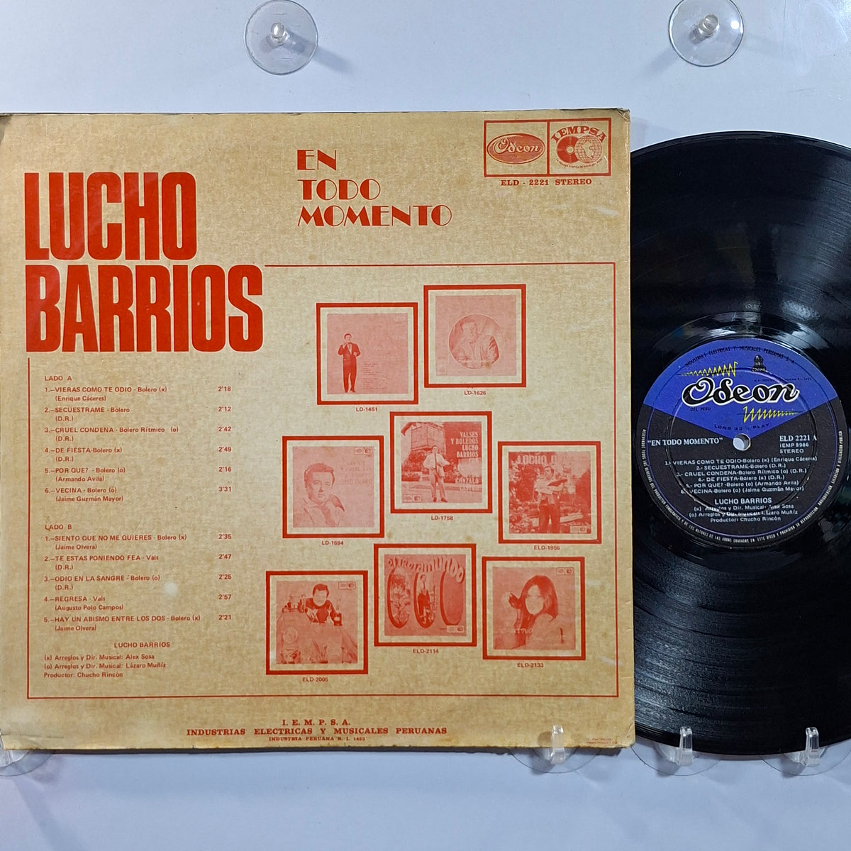 lp Lucho Barrios En Todo Momento made peru 1973 latin vals bolero