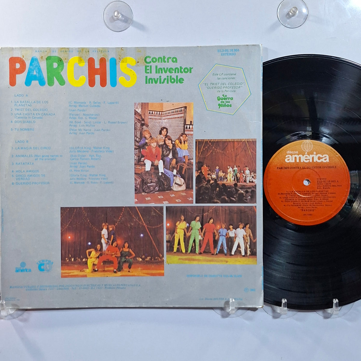 lp parchis contra el inventor invisible made peru 1982 infantil