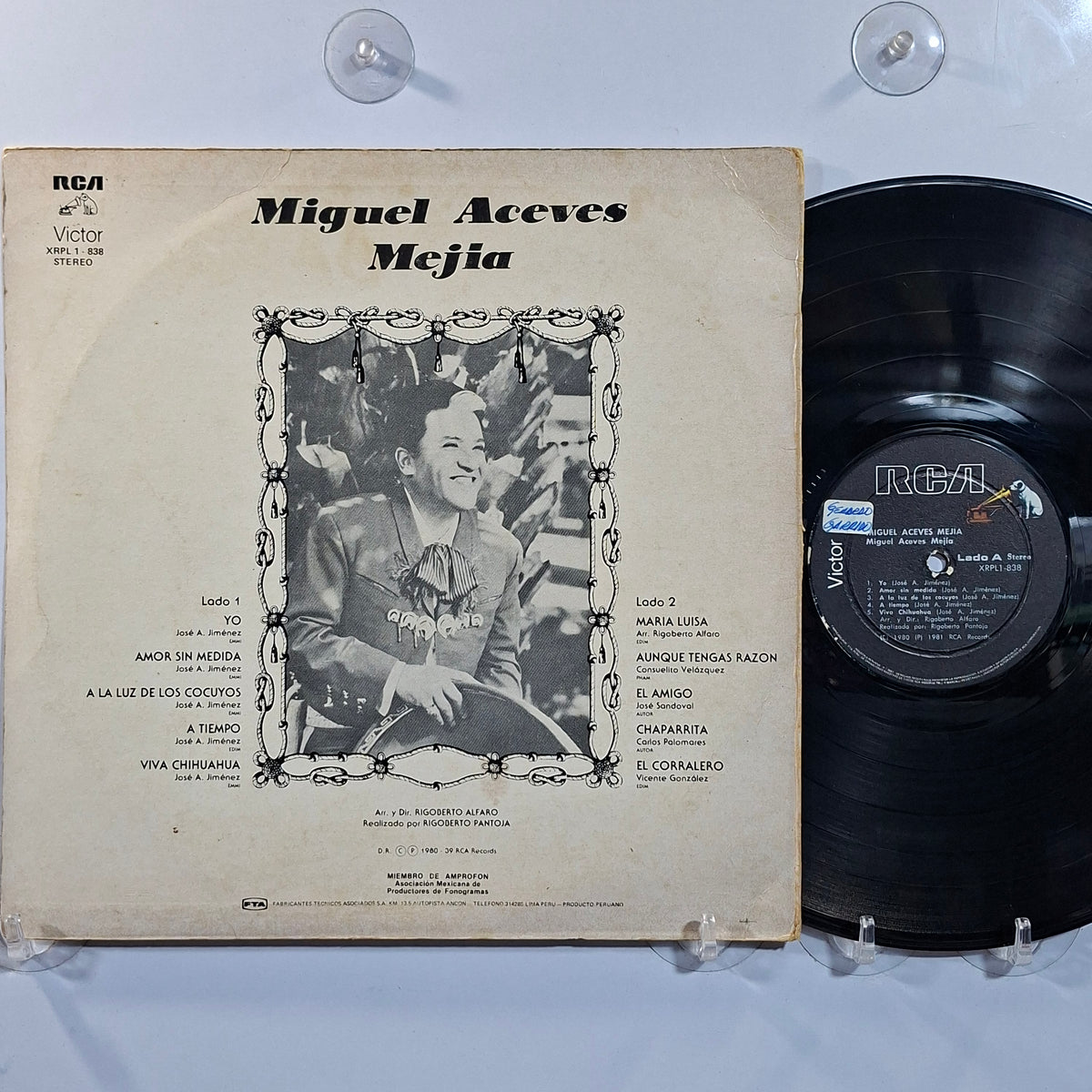 lp Miguel Aceves Mejia Miguel Aceves Mejia made peru 1981 ranchera folk