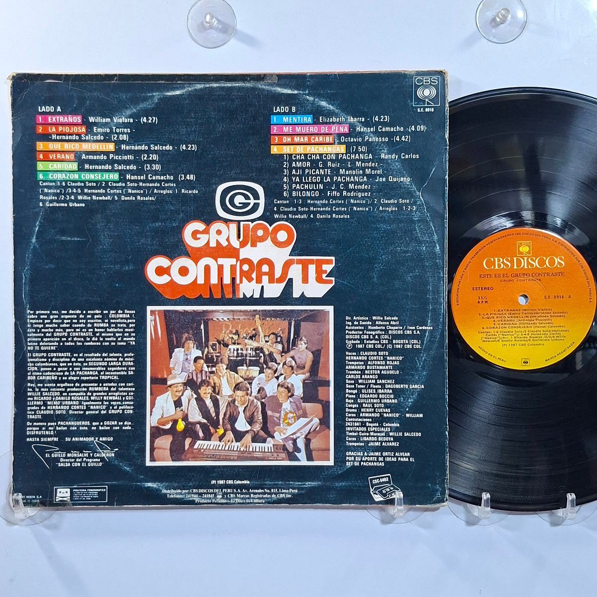 lp Grupo Contraste Este Es El Grupo Contraste made peru 1987 latin salsa