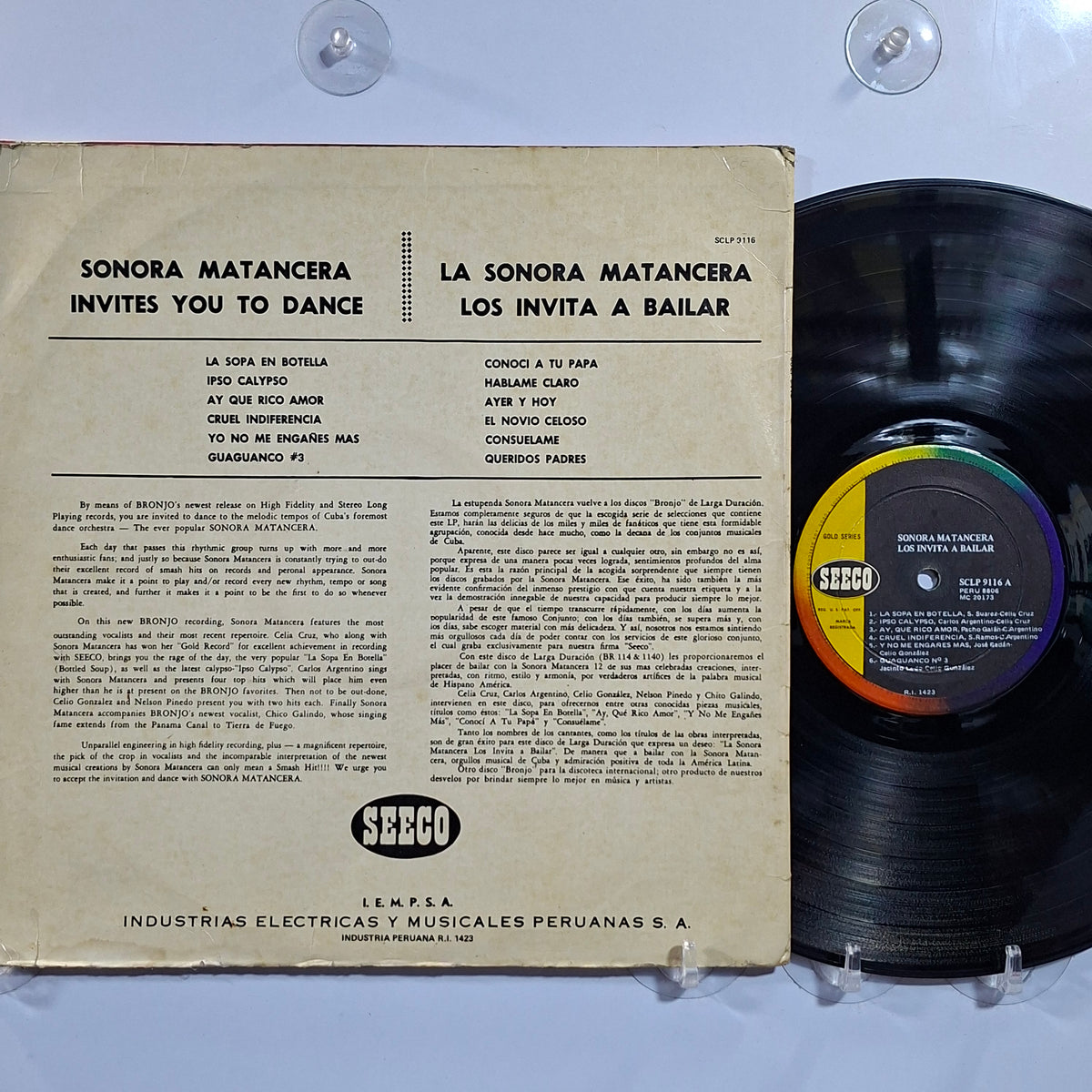 lp Sonora Matancera Los Invita A Bailar made peru 1957 guaguanco latin