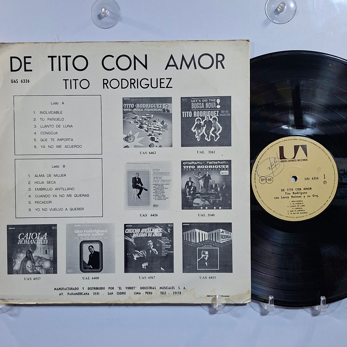 lp Tito Rodriguez From Tito Rodriguez With Love made peru 1964 bolero cha cha