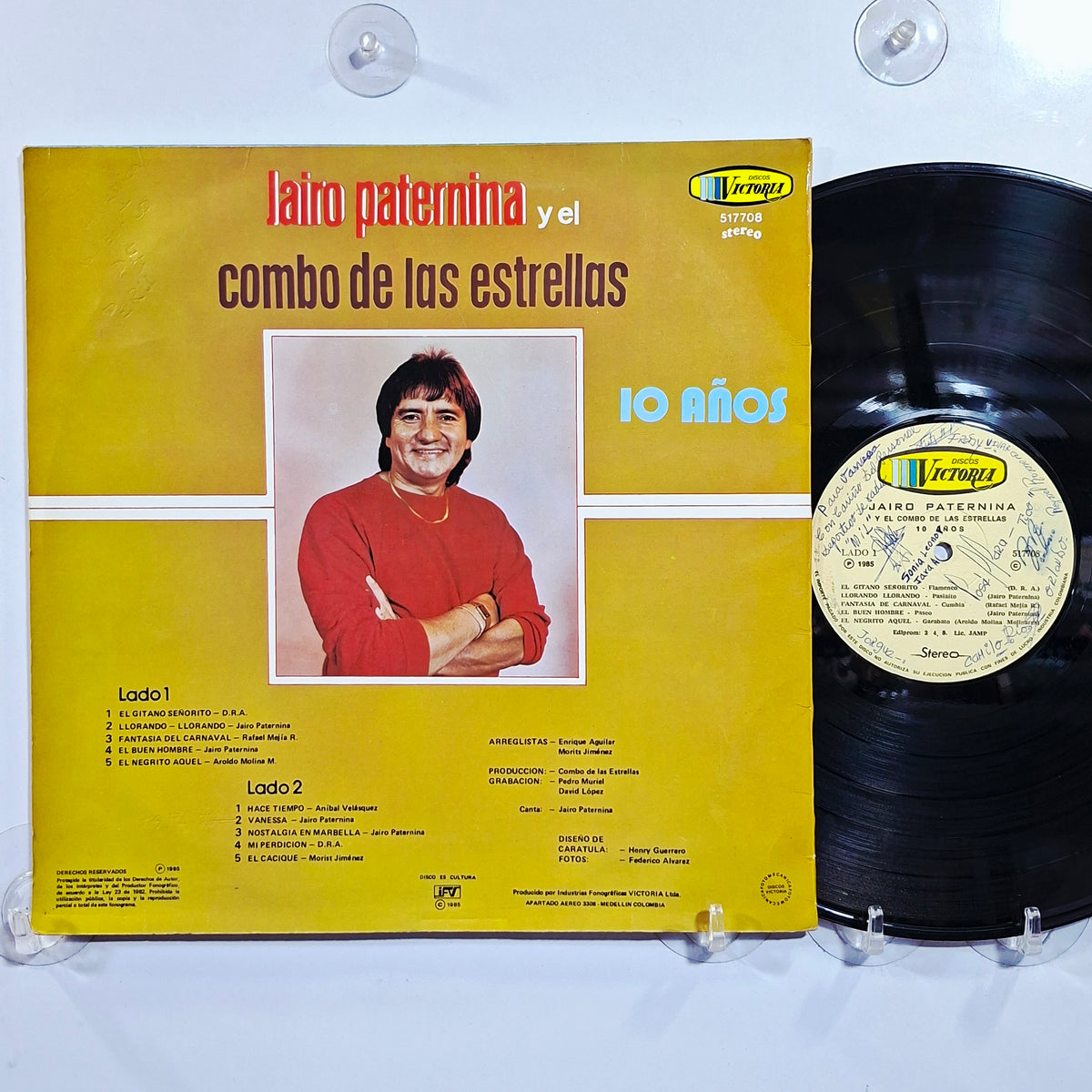 lp Jairo Paternina Y El Combo De Las Estrellas 10 Años made colombia 1985 latin cumbia