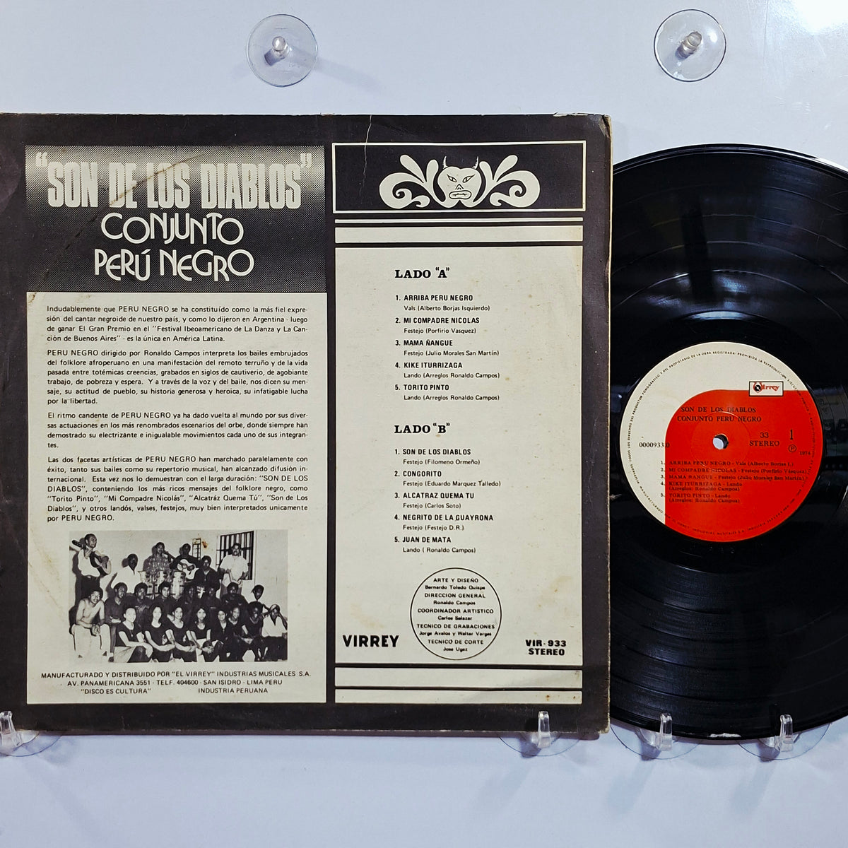 lp Peru Negro Son De Los Diablos made peru 1974 criollo lando folk