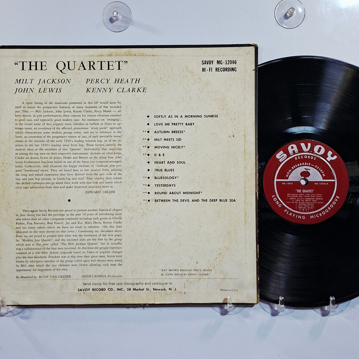 lp The Quartet Milt Jackson John Lewis Percy Heath Kenny Clarke made usa 1956 jazz