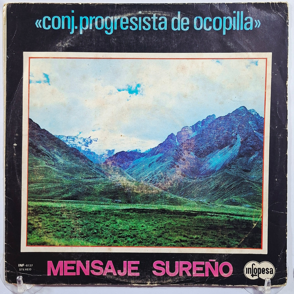 lp conjunto Progresista De Ocopilla Mensaje Sureño made peru 1968 huayno folk