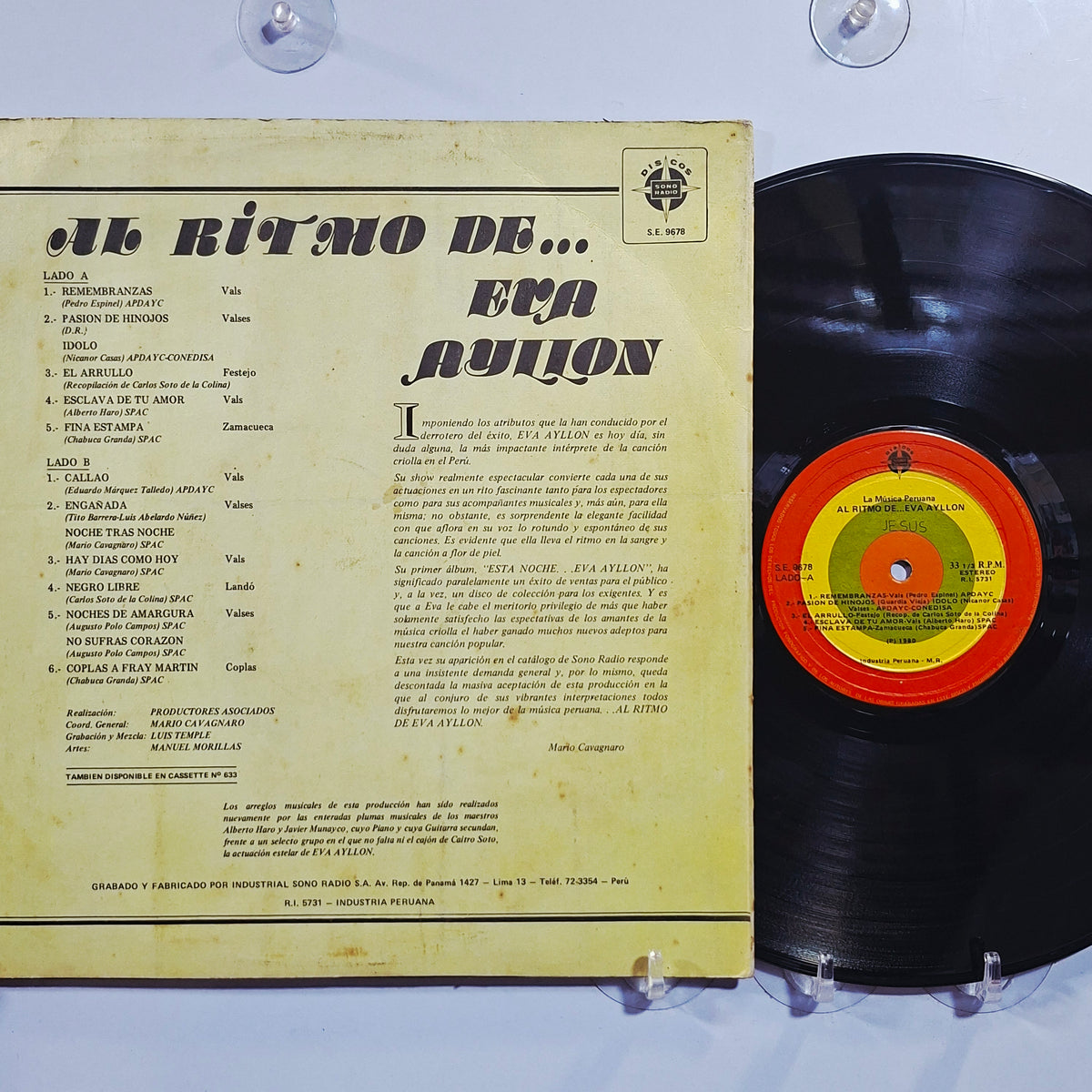 lp Eva Ayllon al ritmo de made peru 1980 criollo folk