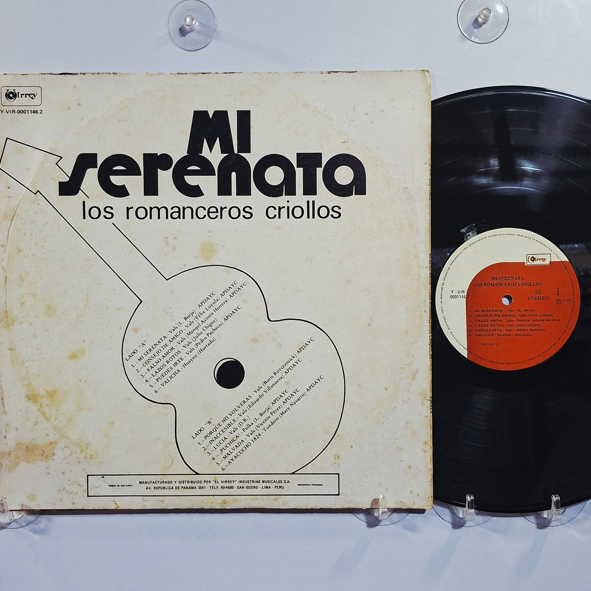 lp Los Romanceros Criollos Mi Serenata made peru 1981 criollo folk