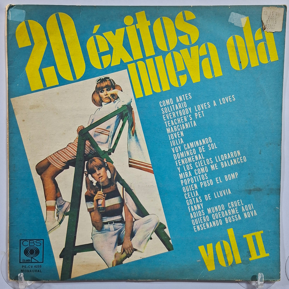 lp 20 exitos nueva ola vol 2 Enrique Guzman Doris Day Leo Dan varios made peru 1975 latin rock